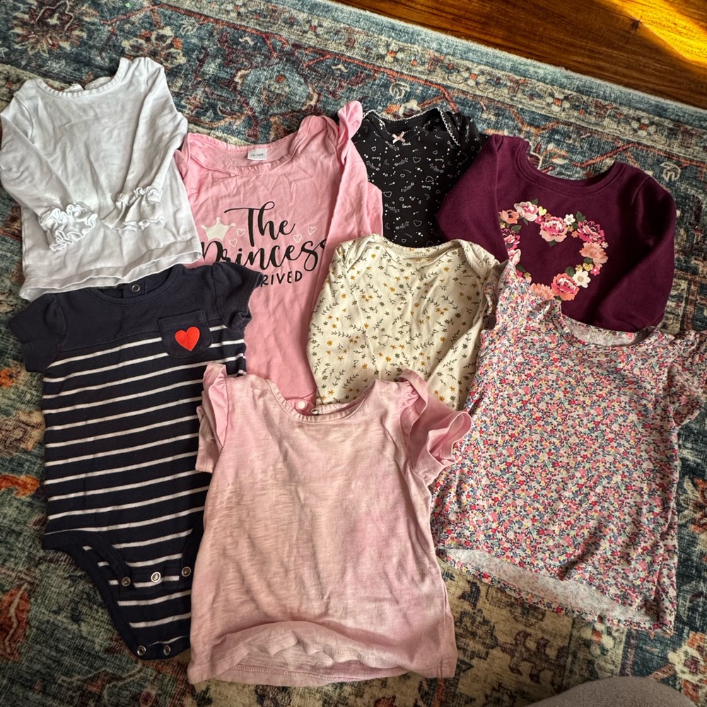 Assorted Baby Girl Onesies and Tops